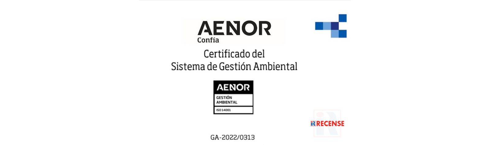 Recibimos la ISO 14001